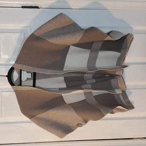 Adrienne Vittadini S Neutral Wool Cape Wrap Poncho